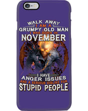 Load image into Gallery viewer, Walk Away I Am A Grumpy Old Man Who Was Born In November Birthday Gift Phone case
