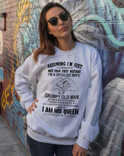 Load image into Gallery viewer, A Spoiled Wife Of An October Grumpy Old Man Birthday Meaningful Gift Sweatshirt
