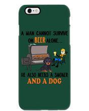 Load image into Gallery viewer, A Man Loves Beer And Dachshund Gift For Dog Lovers Phone case

