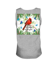 Load image into Gallery viewer, Scarlet Macaw With Butterflies I Am Always With You Gift For Lover Unisex Tank Top
