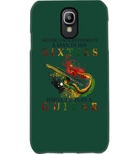 Load image into Gallery viewer, Never Underestimate A 60 Year Old Man Can Play A Guitar Phone case
