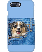Load image into Gallery viewer, Australian Shepherd In Denim Pocket Gift For Dog Lovers Phone case
