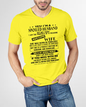 Load image into Gallery viewer, I'm A Spolied Husband But Not Yours  - Awesome Wife Was Born In February Guys V-Neck
