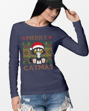Load image into Gallery viewer, Merry Catmas Cute Funny Gifts Unisex Long Sleeve
