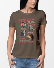 Load image into Gallery viewer, Daddy You Are As Strong As Lion Trending Gift For Animal Lovers Ladies Tee
