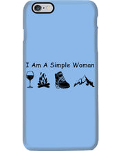 Load image into Gallery viewer, Simple Woman Loves Wine Camping Shoes And Climbing Phone case
