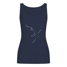 Load image into Gallery viewer, I Love My Frenchie Custom Design Gift For Friends Ladies Flowy Tank
