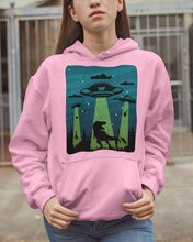 Load image into Gallery viewer, UFA Dinosaur T Rex Sky Full Of Stars Hoodie
