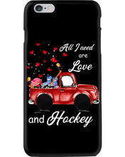 Load image into Gallery viewer, All I Need Are Love And Hockey Gift For Hockey Players Phone case
