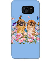 Load image into Gallery viewer, Pekingese With Peonies Gift For Dog Lovers Phone case

