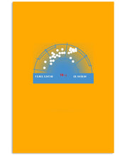 Load image into Gallery viewer, Pinpoint The Location In The Space Blue Vertical Poster
