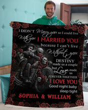 Load image into Gallery viewer, Motorcycling Good Night Baby Custom Name Gift For Wife Sherpa Blanket
