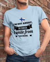 Load image into Gallery viewer, I'm Not Angry I'm Finnish I Smile From The Inside Trending Guys Tee
