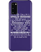 Load image into Gallery viewer, Shes Stubborn Messy And A Brat At Times Black Gift For Husband Phone case
