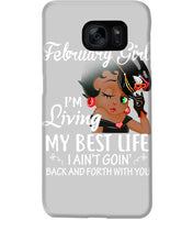 Load image into Gallery viewer, Betty Boop February Girl Living My Best Life Birthday Meaningful Gift Phone case
