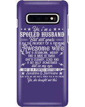 Load image into Gallery viewer, Shes Stubborn Messy And A Brat At Times Black Gift For Husband Phone case
