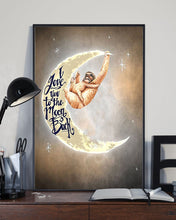 Load image into Gallery viewer, I Love You To The Moon And Back Gift For Animal Lovers Vertical Poster
