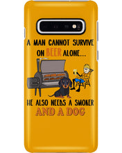 Load image into Gallery viewer, A Man Loves Beer And Dachshund Gift For Dog Lovers Phone case
