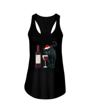Load image into Gallery viewer, Cat Drink And Be Merry Meaningful Gift For Women Ladies Flowy Tank
