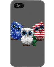 Load image into Gallery viewer, Lovely Phone Case Three Owl With US Flag Gift For Owl Lovers Phone case
