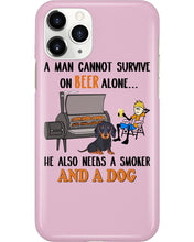 Load image into Gallery viewer, A Man Loves Beer And Dachshund Gift For Dog Lovers Phone case
