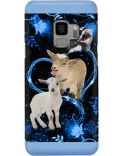 Load image into Gallery viewer, Lovely Phone Case Twinkling Blue Heart Gift For Goat Lovers Phone case
