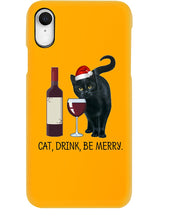 Load image into Gallery viewer, Cat Drink And Be Merry Meaningful Gift For Women Phone case
