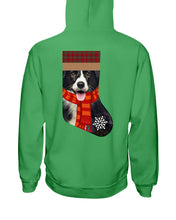 Load image into Gallery viewer, Santa Border Collie In Stock Gift For Dog Lovers Hoodie
