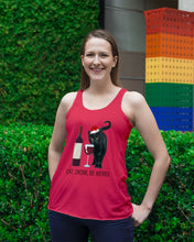Load image into Gallery viewer, Cat Drink And Be Merry Meaningful Gift For Women Ladies Flowy Tank
