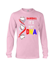 Load image into Gallery viewer, Baseball Be My DNA Gift For Sport Lovers Unisex Long Sleeve
