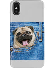 Load image into Gallery viewer, baby Pug In Denim Pocket Gift For Dog Lovers Phone case
