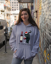 Load image into Gallery viewer, Cat Drink And Be Merry Meaningful Gift For Women Hoodie

