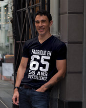 Load image into Gallery viewer, Fabrique En 66 55 Ans D’Excellence Custom Design Gift For Friends Guys V-Neck
