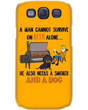 Load image into Gallery viewer, A Man Loves Beer And Dachshund Gift For Dog Lovers Phone case
