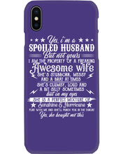 Load image into Gallery viewer, Shes Stubborn Messy And A Brat At Times Black Gift For Husband Phone case
