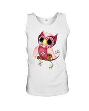 Load image into Gallery viewer, Lovely Tote Bag Owl Perchs On Branch Gift For Owl Lovers Unisex Tank Top
