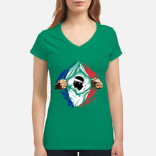 Load image into Gallery viewer, Corse Super Hero Flag Patriot Gift For Men Ladies V-Neck
