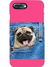 Load image into Gallery viewer, baby Pug In Denim Pocket Gift For Dog Lovers Phone case
