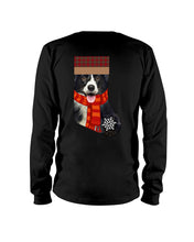 Load image into Gallery viewer, Santa Border Collie In Stock Gift For Dog Lovers Unisex Long Sleeve
