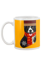 Load image into Gallery viewer, Santa Border Collie In Stock Gift For Dog Lovers Mug
