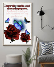 Load image into Gallery viewer, Butterfly Calling My Name Gift For Lover Vertical Poster
