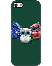 Load image into Gallery viewer, Lovely Phone Case Three Owl With US Flag Gift For Owl Lovers Phone case
