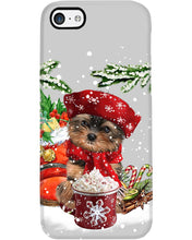 Load image into Gallery viewer, Yorkshire Terrier Loves Drinking Hot Latte Gift For Dog Lovers Phone case
