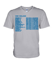 Load image into Gallery viewer, Pinpoint The Location In The Space Blue Guys V-Neck
