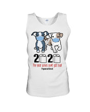 Load image into Gallery viewer, 2020 The Year When Shit Got Real Quarantined Trending Unisex Tank Top
