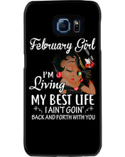 Load image into Gallery viewer, Betty Boop February Girl Living My Best Life Birthday Meaningful Gift Phone case
