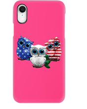 Load image into Gallery viewer, Lovely Phone Case Three Owl With US Flag Gift For Owl Lovers Phone case
