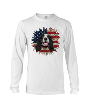 Load image into Gallery viewer, English Cocker Spaniel US Sunflower Gift For Dog Lovers Unisex Long Sleeve
