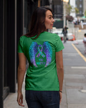Load image into Gallery viewer, You Matter Ribbon Awareness With Angel Wings Ladies Tee
