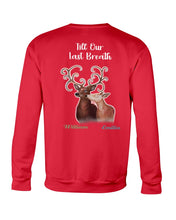 Load image into Gallery viewer, Custom Name Deers Gift For Boyfriend Till Our Last Breath Sweatshirt
